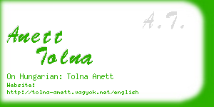 anett tolna business card